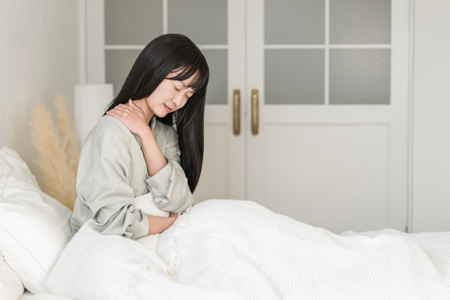 不眠に悩む女性